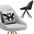 Elegant Seville Desk Chair 3D model small image 2
