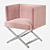 Elegant Eichholtz DAWSON Velvet Chair 3D model small image 11