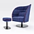 PESA Armchair: Ergonomic Nesting Comfort 3D model small image 3