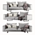 Albedo M2 Sofa: Modern and Stylish Seating 3D model small image 2