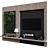 Sleek Green TV Wall Set 3D model small image 2