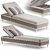 LEON Sunlounger Daybed: Stylish Comfort for Your Outdoor Oasis 3D model small image 1