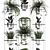 Vertical Garden: Exotic Plants & Stylish Grey Vig Planter 3D model small image 3