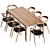 Artisan Neva Table & Chair Set 3D model small image 3