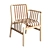 Taiwanese Lattice Chair: Neo-Taiwanese Craftsmanship 3D model small image 1