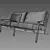 Bay 2-Seater Sofa: Sleek Elegance & Ultimate Comfort 3D model small image 3