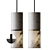 Sleek Marble Pendant Lamp 3D model small image 5