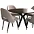 Modern Dining Set: Ralf Table & Cliff Chair 3D model small image 3