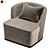 Michael Curvy Backrest Armchair 3D model small image 5