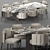 Elegant Torii Dining Set 3D model small image 5