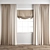 Premium Polygonal Curtain Model 3D model small image 6