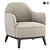 Lysandre Flexform Armchair: Seamless Style and Comfort 3D model small image 1