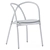 Sleek Ming Aluminum Chair 3D model small image 1