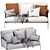 Modern Happy Hour Sofa by Flexform 3D model small image 5