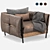 Elegant Leather Armchair 3D model small image 6