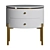 Elegant Marble Bedside Table - LaLume TT00112 3D model small image 3