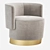 Luxury Velvet ANAIS Armchair 3D model small image 3