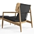 Gloster Archi Lounge Chair: Contemporary Comfort in Style 3D model small image 3