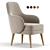 Elegant Amaia Chair: Stylish Comfort 3D model small image 1
