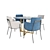 Modern Azalea Chair: Silverado Brass 3D model small image 2