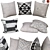 Elegant Cushion Set | No. 062 3D model small image 1