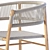 Ethimo Kilt Teak & Rope Dining Chair 3D model small image 3