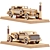 Title: Duesenberg Model J Wooden Collectible 3D model small image 1