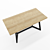 Industrial Oak Loft Table SP06 3D model small image 4