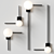 Elegant Glass Wall Lamp with Angular Frame 3D model small image 2