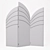 Luxury Lavinia Folding Screen by Domkapa 3D model small image 1