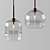 Elegant Glass Pendant Lights 3D model small image 3