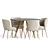 Modern Dining Set 99: Stylish and Versatile 3D model small image 2