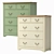 Modern Birch Olivia Dresser with 5 Drawers 3D model small image 1