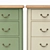 Modern Birch Olivia Dresser with 5 Drawers 3D model small image 3