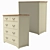 Modern Birch Olivia Dresser with 5 Drawers 3D model small image 4