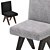 Sleek Modern Dining Chair 3D model small image 4