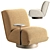 Bronwyn Swivel Chair: Modern Elegance, Perfect Swivel 3D model small image 18