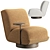 Bronwyn Swivel Chair: Modern Elegance, Perfect Swivel 3D model small image 3