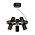 Elegant Black Gold Pendant 3D model small image 1