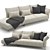 Elegant Wing Sofa: Tiziano Carnieletto 3D model small image 3