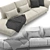 Elegant Wing Sofa: Tiziano Carnieletto 3D model small image 5