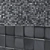 Metallic Square Wall Mosaic 3D model small image 3