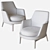 Leda Flexform Armchair: Timeless Elegance 3D model small image 4