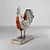 Metal Rooster Sculpture for Home Decoration 3D model small image 1