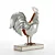 Metal Rooster Sculpture for Home Decoration 3D model small image 7