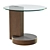 Sleek Walnut Personal Table 3D model small image 1