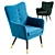 Contemporary Armchair: LaLume 3D model small image 1