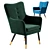 Contemporary Armchair: LaLume 3D model small image 2