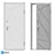 Sleek and Modern: ALASKA Entrance Door (HT-121) - PSS 3D model small image 5