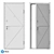 Modern Style Entrance Door - HT-128 3D model small image 5
